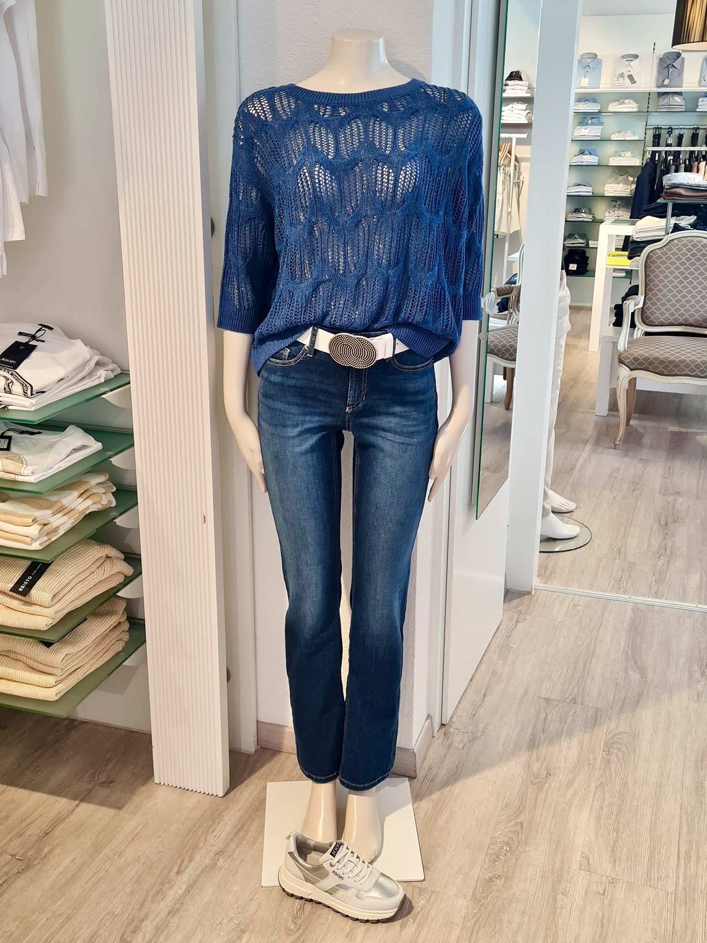 Esisto Grobstrick & Cambio Jeans – Lässig im Frühjahr 2025