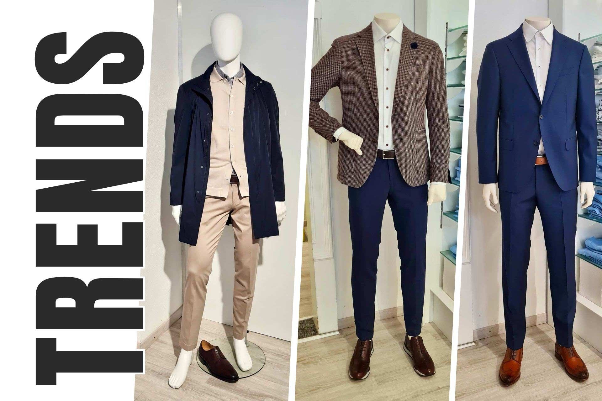 Herrenmode Frühjahr 2025 – Drei stilvolle Looks in frischen Farben